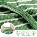 Dog Clothes, Stripe Dogs Shirts for Small & Medium Breeds, Pet Tank Top, Breathable Waffle Fabric Puppy Outfit, Shirt for Chihuahua, Yorkie, Dachshund, Corgi (Green, XLarge)