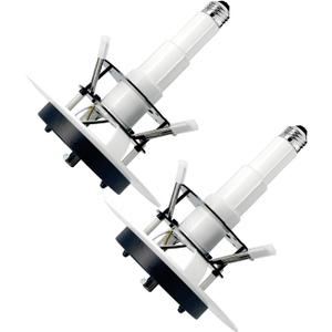 5/6 Inch Recessed Can Light Conversion Kit,for Ceiling Light Fixture,Pendant Light,Ceiling Fan Compatible.Instant Convert Recessed Light to Hanging Light, Black 2 Pack