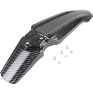 Surron Carbon Fiber Front Fender ABS Plastic Motorcycle Modified Mudguards Protector Compatible with Light Bee Sur Ron S/X Segway X160 / X260(Carbon Fiber Front Fender)