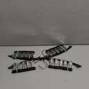 Volnamal Legging Organizer for Closet, Metal Yoga Pants Hangers 2 Pack w/10 Clips Holds 20 Leggings, Space Saving Hanging Closet Organizer w/Rubber Coated Closet Organizers and Storage, Black