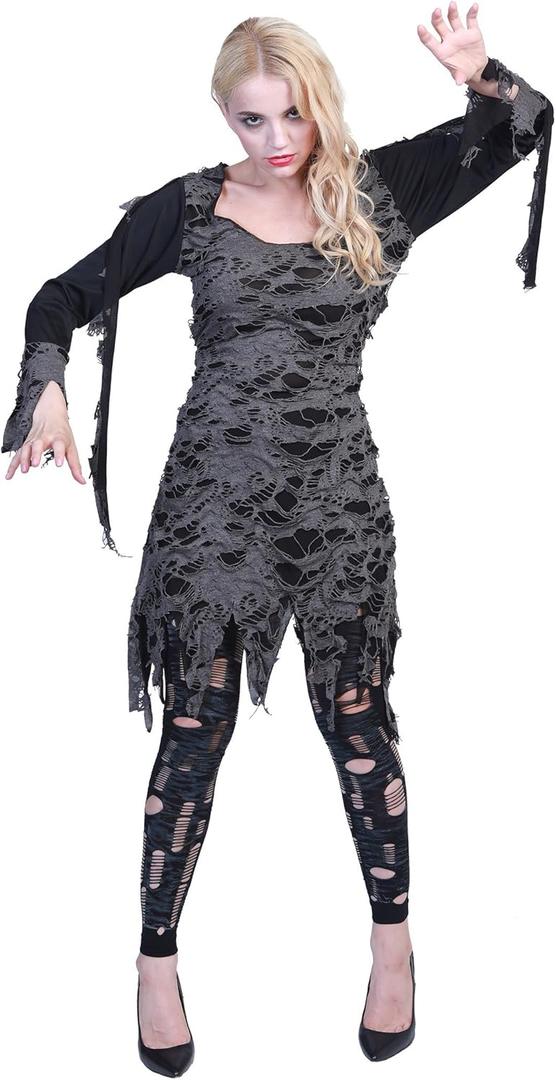 EraSpooky Women Halloween Zombie Living Dead Costume (Small)