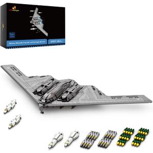 JMBricklayer Fighter Jet Building Set 60013, B2 Military Bomber Plane for Adults, Aviation Airplane Model Collection or Home Decor, Gifts for Adult Men and Military Fans