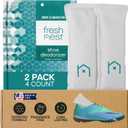 Shoe Deodorizer with Zeolites 2-Pack - Odor Eliminator, Air Freshener, Smell Absorber, Sneakers, Gym Bags, Soccer Cleats, Closets, Pet Area, Reusable - Shoe Deodorant