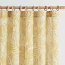 jinchan Thick Floral Linen Curtains 84 Inches Long Leaf Pattern Curtains for Living Room Bedroom Mustard Yellow William Morris Drapes Tropical French Country Farmhouse Set o2 Panels