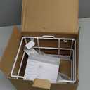 ORLESS Over The Door/Wall Mount Ironing Board Hanger, Laundry Room Iron and Ironing Board Caddy Storage Holder (White)