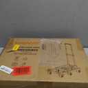 Folding Hand Truck500lbs, Portable Heavy Duty Dolly Cart, 6 Wheels Collapsible Luggage Cart with 2 Elastic Ropes - Compact Trolley Cart for Easy Moving - Ideal Hand Cart for Travel and More (17, Orange)