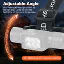 Lenporl 5 PCS Headlamp Holder Mounting Clip Buckle Headlight Flashlight Mount Stand for Slonik and Most Other 22mm -26mm LED Headlamps Flashlight Rechargeable with Headband(Not Include Head Lamp)