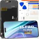 for iPhone 15 Pro Max Screen Replacement for iPhone 15 Pro max LCD Display for A2849, A3105, A3106, A3108 Touch Screen Digitizer Assembly Repair Kits(Black)