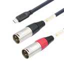 Devinal USB C to XLR Cable, Smartphone/Laptop to XLR Male Output Cable for Amplifier, Speaker, Mixer Console, etc 3.3 FT
