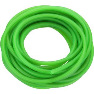 PATIKIL 26 Ft(8M) Fluorescent Green Latex Rubber Tubing, 3/16"(4mm) ID x 1/4"(7mm) OD, 1 x Rubber Tubing