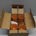 Juvale Miniature Clay Pots with Saucers & Drainage Holes - 1.9 x 2 x 1.7 inches - 16-Pack Rustic Terracotta Succulent Planters - Tiny Terracotta Pots with Tray for Garden Decor