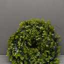 Spring Summer Boxwoods Green Wreath for Front Door Decor, 20In Greenery Wreath All Seasons Artificial Wreaths for Wall Window Porch Home Farmhouse St Patricks Day Indoor Outdoor Decoration