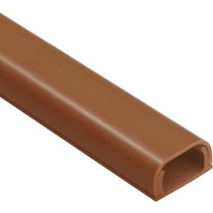 ZhiYo Wire Covers for 2 Cords, Wire Hider on Wall Mounted, Cord Cover Kit, Cable Cover Paintable, Cable Concealer for Extension Cord, Ethernet Cable, Speaker Wire Hider, Brown W0.7in H0.4in