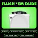 Dude Wipes - Flushable Wipes - 6 Pack, 288 Count - Herbal Relief Extra-Large - Witch Hazel & Geranium Essential Oils - Septic and Sewer Safe