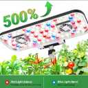 Hydroponics Growing System Kit, 17 Pods Herb Garden with 102 28W Full-Spectrum Grow Lights & 2 Fans, Indoor Garden with Water Pump, 10L Water Tank, Auto Timer, Height Adjustable (Black & White)