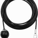 J Bryant Fitness Gym Replacement Cable Fitness Pulley Thick 5mm Heavy Duty Steel Wire Rope for Home Gym Cable Pulley Machine Accessories (98")