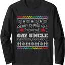 Gay Uncle Christmas Ugly Sweater Funny X-mas Gift Shirt