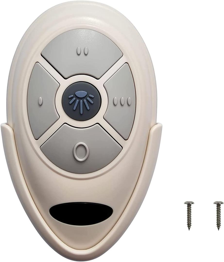 FAN35T Ceiling Fan Remote Control Replacement for Allen+Roth, Kichler, 3-Speed, Light Dimmer, Learn Key, 303.9MHz,with Wall Holder,Easy to Program
