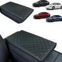 Center Console Armrest Cover for 2025 2026 Tesla Model Y Juniper & 2024-2026 Tesla Model 3 Highland for 2025 2026 Model Y/Model 3 Accessories Leather Panel Stain-Resistant Reduce-Fatigue