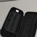 ivoler Carrying Case for Nintendo Switch and NEW Switch OLED Model(2021),Portable Hard Shell Pouch Carrying Travel Game Bag for Switch Accessories Holds 10 Game Cartridge (Black)