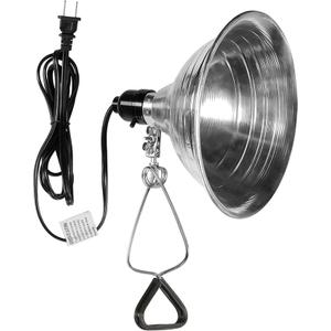 Simple Deluxe Reptile Clamp Dome Lamp, Equipped with 5.5-Inch Aluminum Reflector, Suitable for Amphibian Pet Terrariums Habitat (Without Bulb), 1 Pack, Black