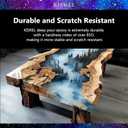 KISREL Deep Pour Epoxy Resin, 96OZ Resin Epoxy Kit (2:1) for 2-4 Inch Pour DepthsBubble Free, Low Odour, Crystal Clear Casting Resin for Bar Tops, Table Tops, River Tables, Wood Fillers, Crafts