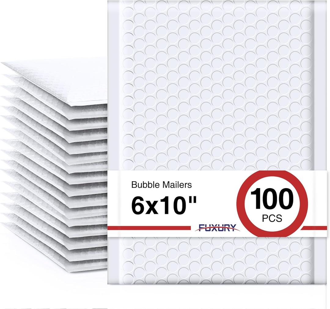 Bubble Mailers 6×9 Inches Shipping Padded Envelopes Self Seal Waterproof Cushioned Mailer 100 Pack
