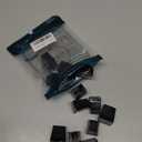 Rectangle Chair Leg Protectors for Hardwood Floors,16 PCS Silicone Covers to Protect Wood Tile Floors Felt Pads Furniture Leg Caps Reduce Noise. Easy to Move.(Black,0.5 x 2 Inch,Rectangular)