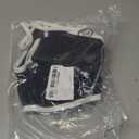 Aoxjox Women's Color Block Workout Sports Bras Fitness Lexi Lined Strappy Bra Athletic Yoga Crop Tank (Large, Black and White)