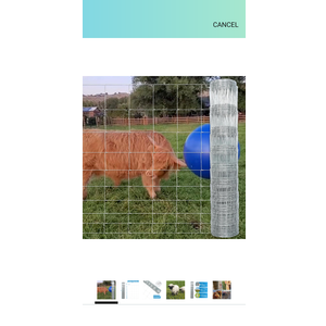 Farm Fence, 5ft X 164ft Wire Fence, Goat Cattle Deer Livestock Fence, Galvanized Woven Hog Wire Fencing,Fencing for Yard and Animals Protection