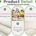 2 x RABUSOFA Easter Pillow Covers 12x20 inch Easter Decorations for Home Pink Birds Colorful Eggs Lumbar Throw Pillows for Bedroom Sofa Holiday Festivals Decor