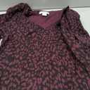 Amazon Essentials Women's Lightweight Long-Sleeve V-Neck Tunic Sweater (Large, Black Animal Print)