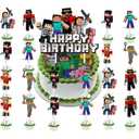 25 pcs the game Cake decoration 24pcs Cupcake Toppers cake decoration