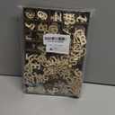 270 Pieces 1 Inch Wood Alphabet Letters Wooden Numbers Mini Blank Symbols Unfinished Heart Star Paw with Rustic Storage Tray for Home Decor Spelling Education Homemade Crafts Party Gifts