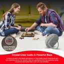 Diet Coke Bottle Cap Shaped Bluetooth Speaker with Kickstand, Color Changing Light, FM Radio, 6H Playtime, Micro SD Card, Aux Port for Home/Outdoors/Beach/Bar | Portable Bluetooth Speakers