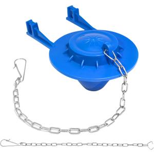 Universal Toilet Flapper Replacement Kit: 2 Inch Toilet Tank Flapper 2 Stainless Chains Designed for American Standard Kohler Toto Gerber Toilet Stopper Water Saving Easy to Install Heavy Duty Rubber