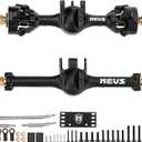MEUS RACING 5mm ISO V2 TRX4M Axles with Adjustable Servo Mount for TRAXXAS 1/18 TRX4M RC Crawler (Black)