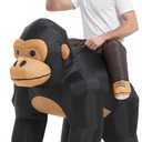 One Casa Inflatable Costume Adult,Blow Up Gorilla Suit,Ride On Halloween Costumes for Men Women (63INCH)
