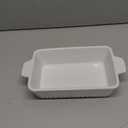 27 Oz Baking Dish, 9x5 Casserole Dishes for Oven, Rectangle Lasagna Pan Deep with Handle, Ceramic Baking Dish, White Bakeware for Casseroles, Lasagna, Cake, Holiday Wedding Housewarming Gift