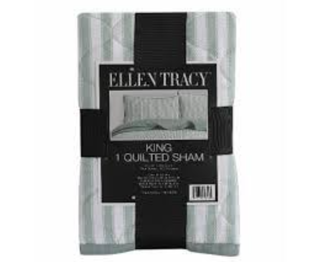 Ellen Tracy Standard 1 Quilted Sham 20x26 100%Polyester