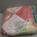 Qucover Twin Quilt Set, 3 Piece Multicolour Floral Patchwork Print Bedspread Twin Size, Soft Microfiber Lightweight Quilt Bedding Set with 2 Pillow Sham, 68"x86" (Multicolor)