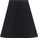 Aspen Creative 32169 Transitional Empire Shape Spider Construction Lamp Shade in Black, (4" x 8" x 8")