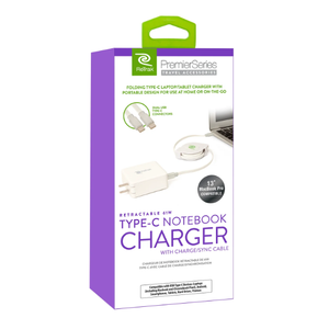 ReTrak Retractable 61W USB-C Laptop Charger