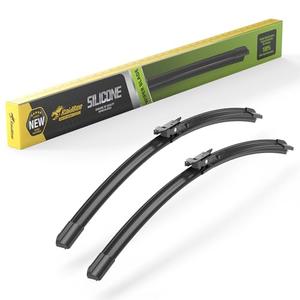 Raidbee® 2 Silicone Windshield Wiper blades Replacement for Ford Escape 2019-2013 Edge 22-15 Focus 18-12 Transit Connect 21-14 OEM Quality Windshield Wiper Blades Set 28"+28" (pack of 2) Pinch Tab