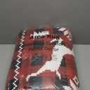 ASPMIZ Christmas Area Rugs 8x10, Buffalo Plaid Rugs for Living Room, Red Reindeer Washable Rug Low Pile, Snowflake Bedroom Rug Non Slip, Soft Faux Wool Throw Carpet for Christmas Decorations