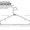 Utopia Home Plastic Hangers 20 Pack - Space Saving Clothes Hanger - Durable & Strong Closet Organizers and Storage with Built-in Strap Hooks - Essential for Shirts, Pants, Skirts & Coats (Grey) (Gray)