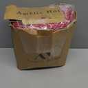 Amélie Home Checkered Chenille Knit Throw Blanket for Couch, Classic Texture Decorative Soft Blanket for Sofa, Chair & Bedroom, 50"x60", Christmas Red