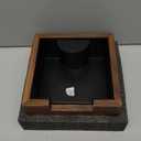 Wooden Espresso Knock Box Walnut Dump Bin for Coffee Grounds Disposal Durable, Shock-Absorbent Espresso Machine Accessories, Easy to Clean Tamping Station