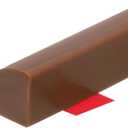 uxcell Flexible Molding Trim, 20 Inch Flexible Quarter Round Molding Silicone Peel and Stick Trim Self Adhesive Shower Water Barrier for Corner Decor Bathroom Kitchen, Brown