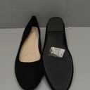 Shupua Flats for Women Round Toe Flat Shoes Dressy Black Ballet Flats Comfortable Women's Dress Shoes Ballerina Flats for Work, 11/45